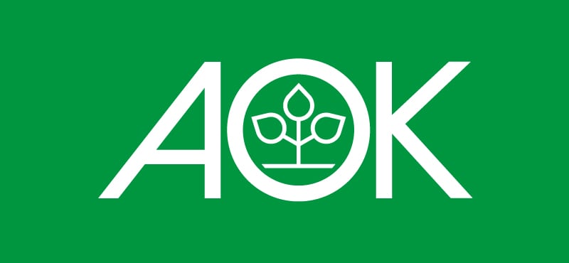 Logo der AOK Gesundheitskasse
